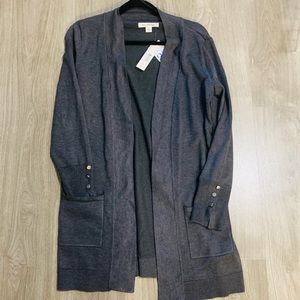ross gray cardigan NWT